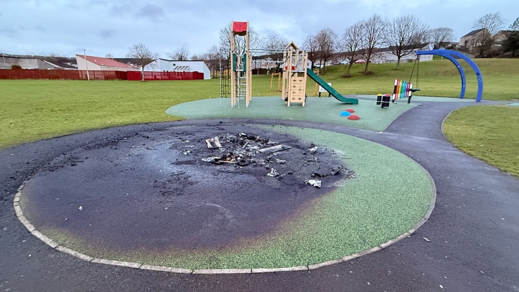 Play equipment destroyed in Public Park&nbsp;vandalism
